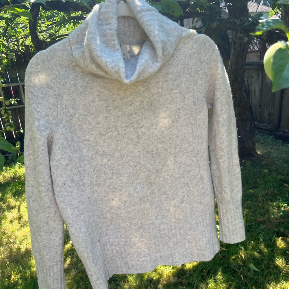 Babaton Gray Cowl Neck Sweater Soft Knit